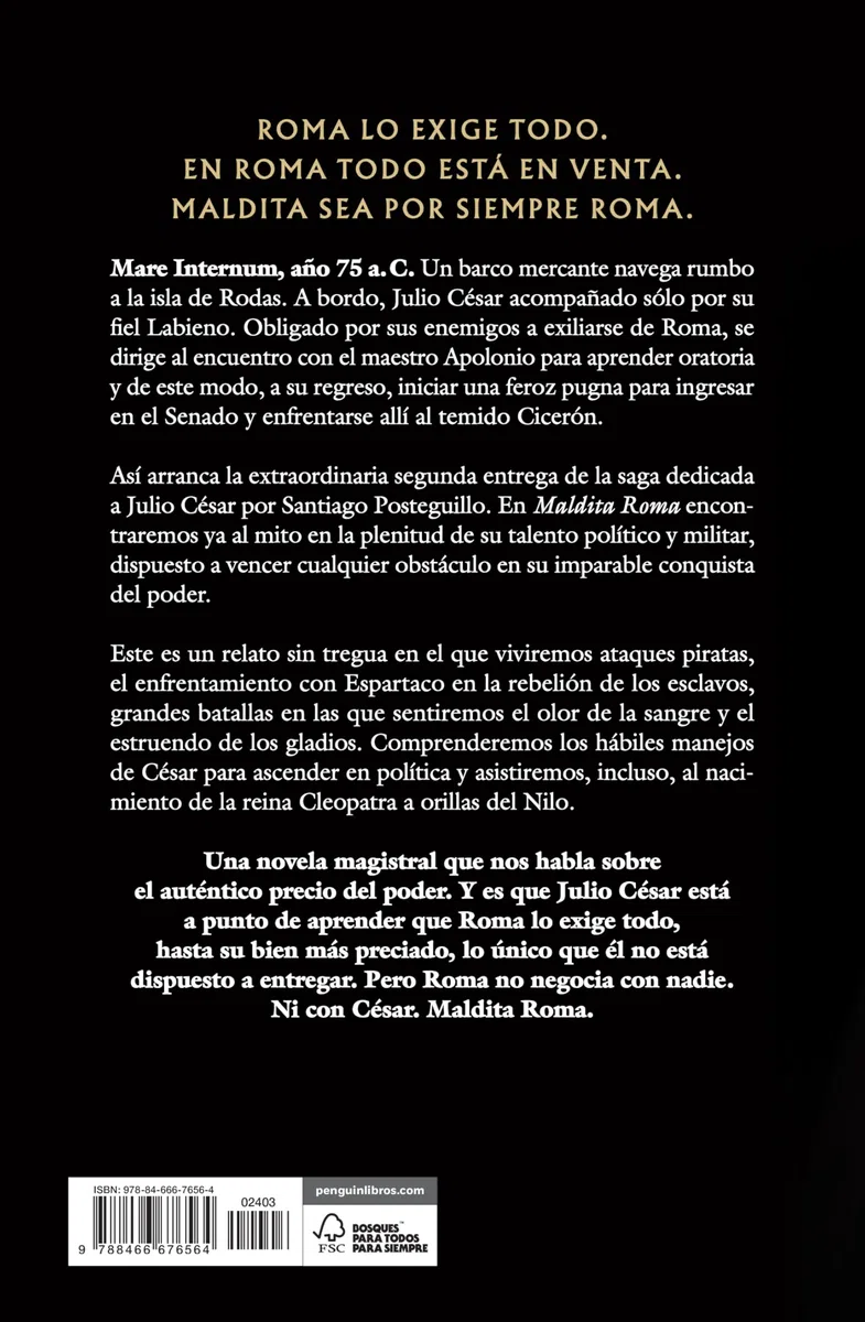 Maldita Roma (Serie Julio César 2): La conquista del poder de Julio César (Histórica)