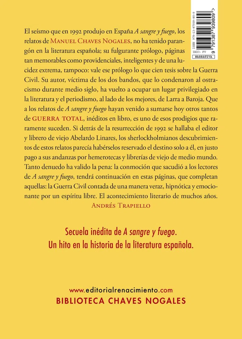 Guerra total: Episodios de la guerra civil española: 3 (Biblioteca Chaves Nogales)