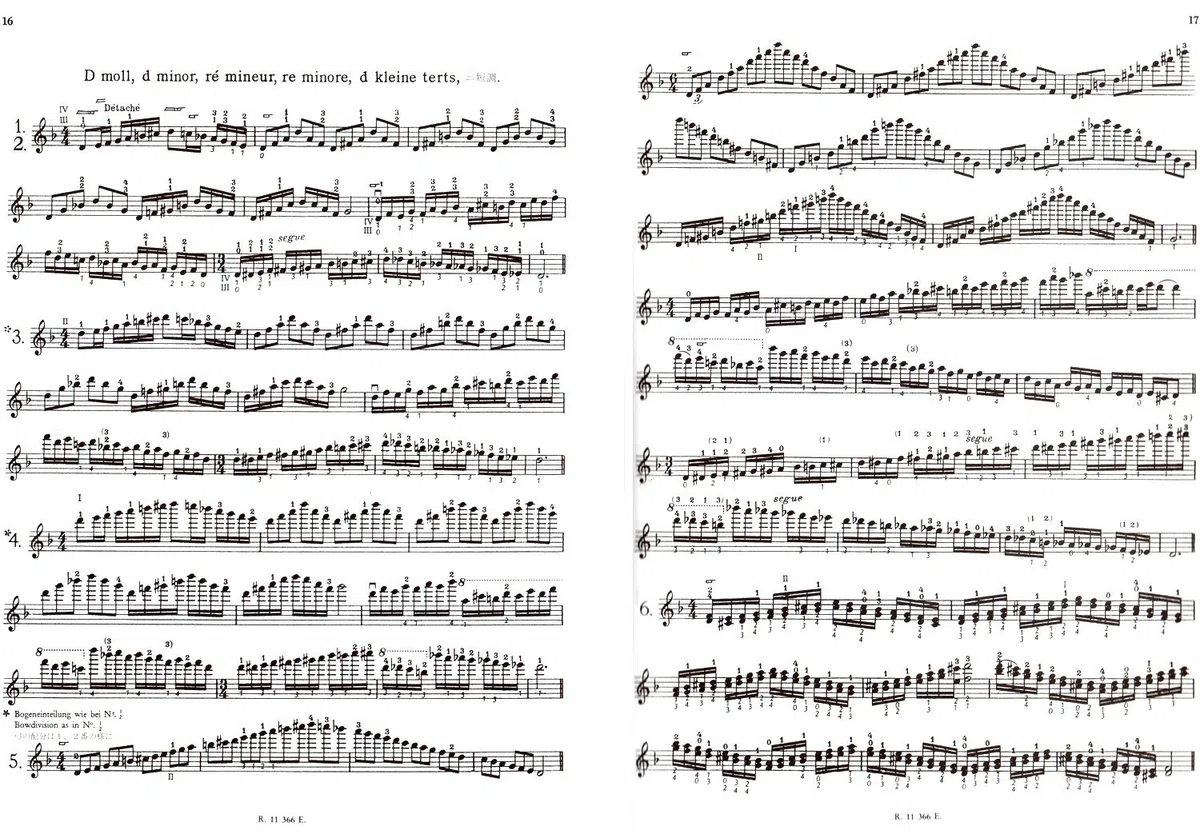 Carl Fleisch - The Scales System - Scales Exercises Through All Major and Mollton Types - Students for Violin - with Colourful Heart-Shaped Note Clip