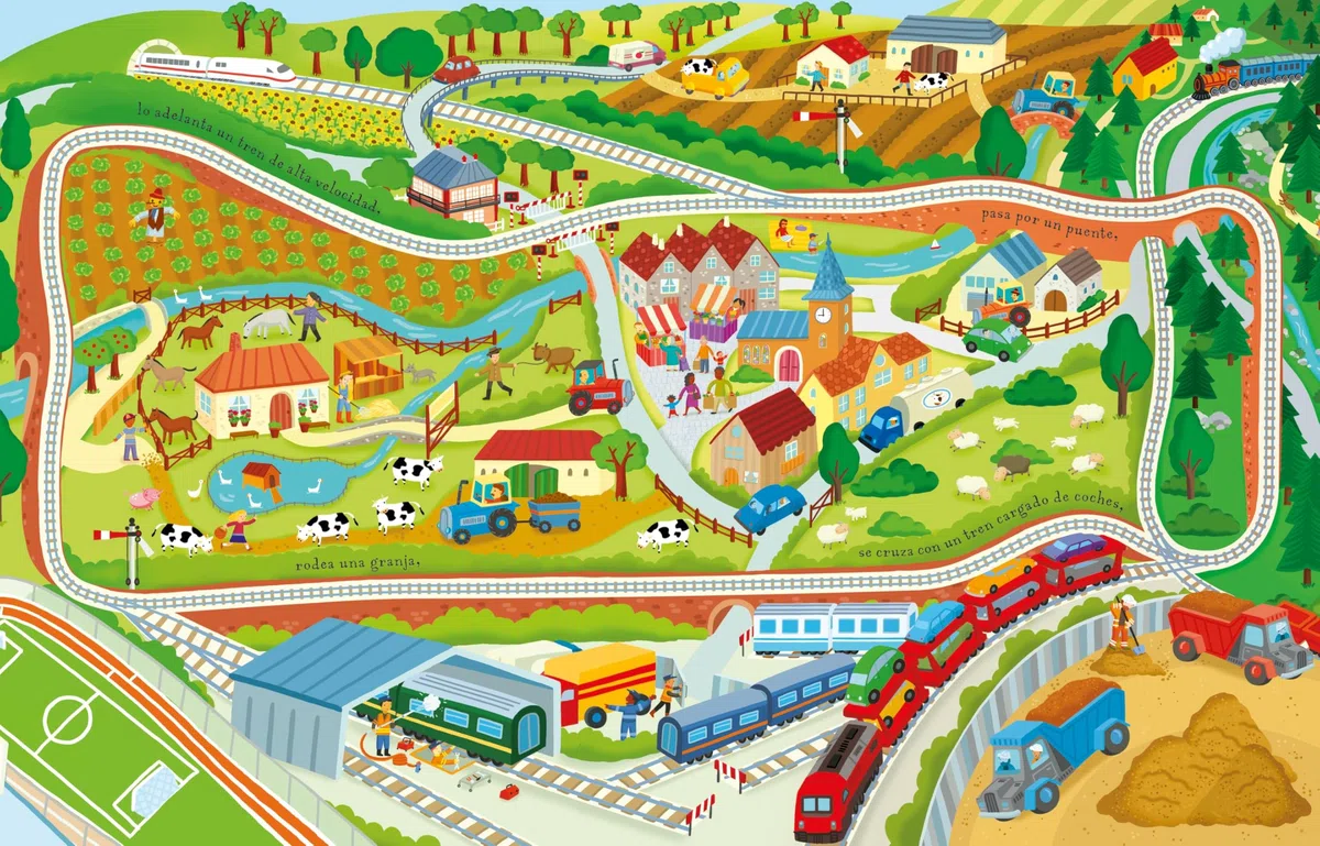 Juega con el libro del tren (Libros con juguete de cuerda)