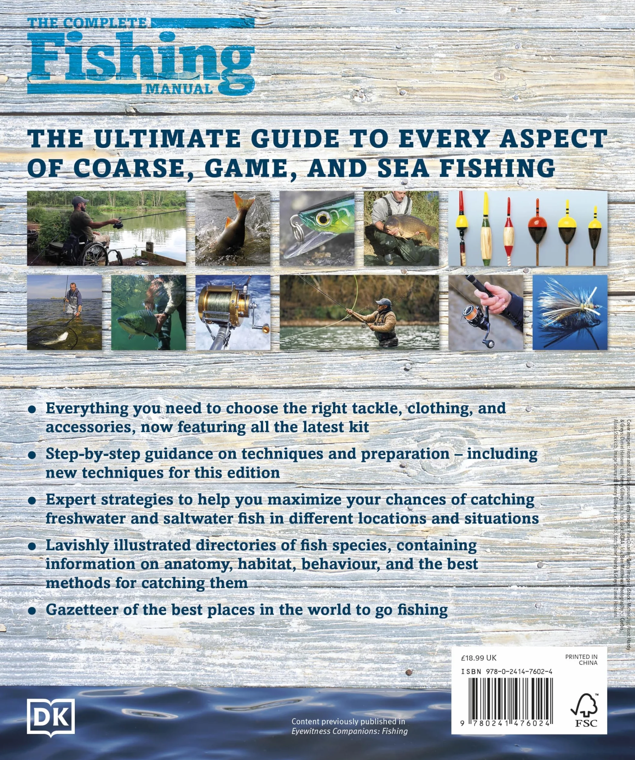 The Complete Fishing Manual: Tackle * Baits & Lures * Species * Techniques * Where to Fish (DK Complete Manuals)