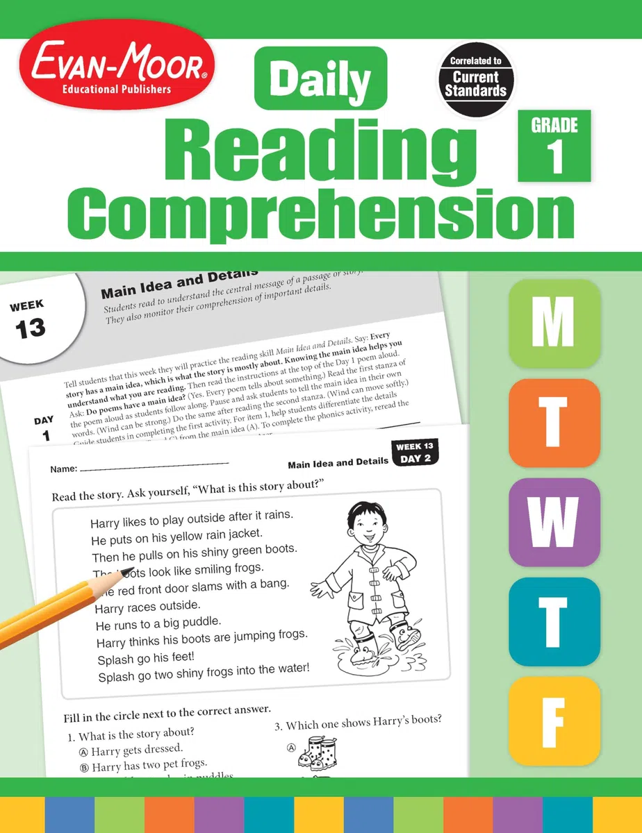 Daily Reading Comprehension, Grade 1