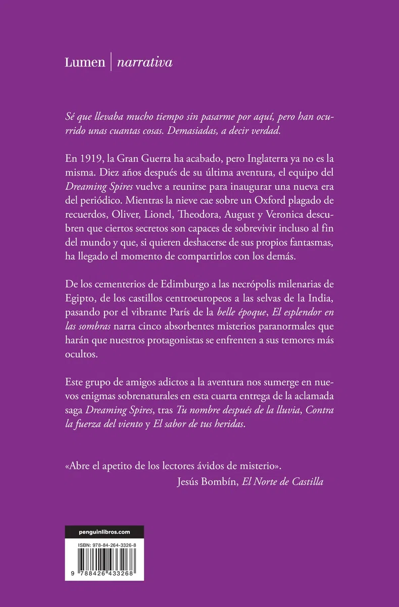 El esplendor en las sombras (Dreaming Spires 4) (Narrativa)
