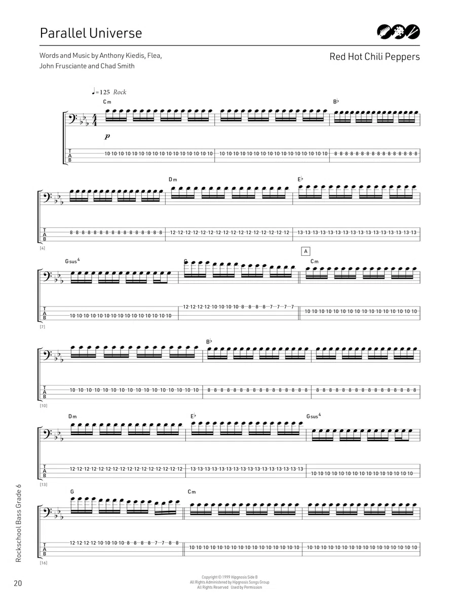 Rockschool Bass Grade 6 (2024). Comprend Enregistrement(s) en ligne