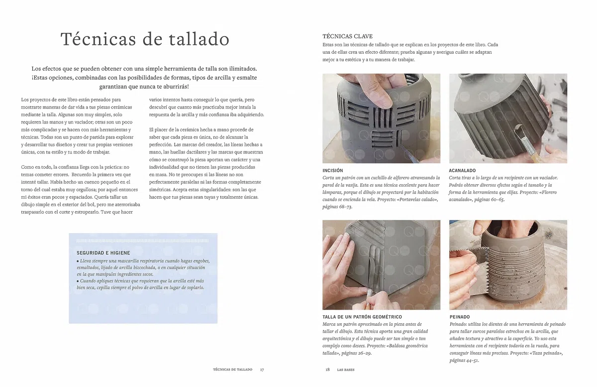 Cerámica creativa: texturas, tallado, grabado: Y otras técnicas sencillas de decoración cerámica